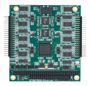Emerald-MM-8P 8-Port Serial Module: I/O Expansion Modules, Rugged, wide-temperature PC/104, PC/104-<i>Plus</i>, PCIe/104 / OneBank, PCIe Minicard, and FeaturePak modules featuring standard and optoisolated RS-232/422/485 serial interfaces, Ethernet, CAN bus, and digital I/O functions., PC/104